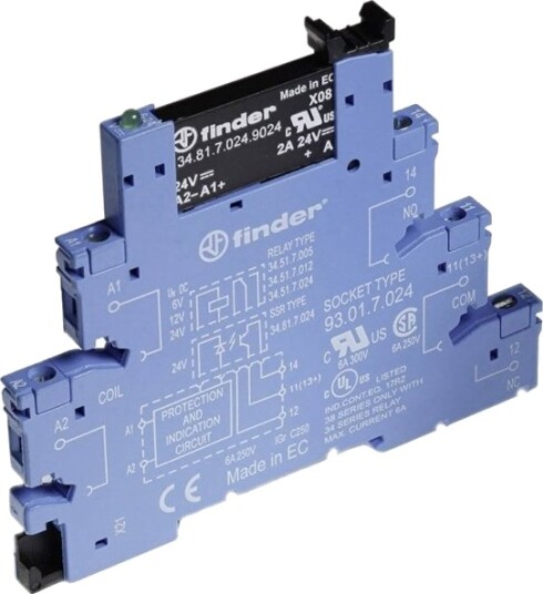 Finder Halvlederrelé 38.81.7.024.9024 10 2 A Koblingsspenning Maks.: 24 V/Dc