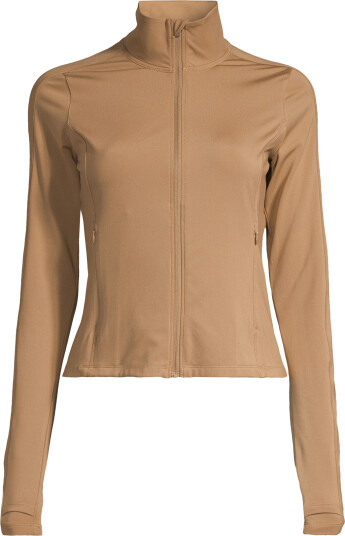 Casall Women's Soft Touch Zip Jacket Light Khaki L