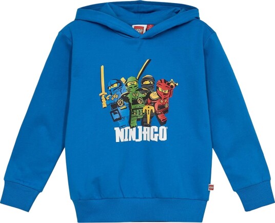 LEGO® Ninjago Hettegenser LwSian 111 Blå m. Trykk LEGO® Wear 4 år 104 Hettegenser