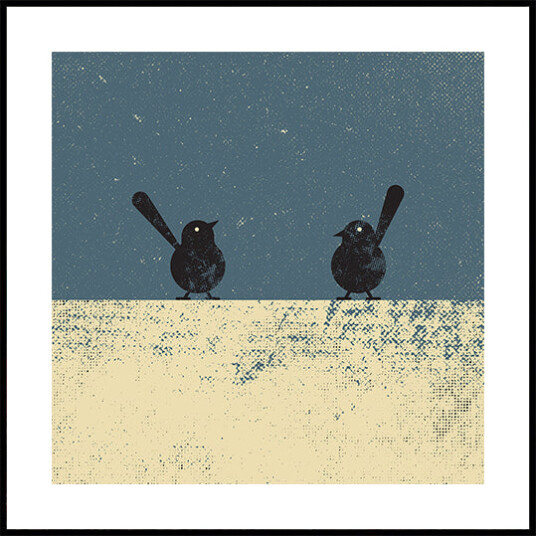 Birds Plakat Plakat / 30x30cm