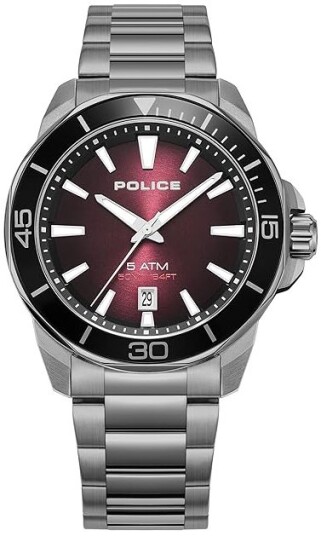 Police Herreklokke PEWJH0021403 Thornton Rød/Stål Ø43 mm