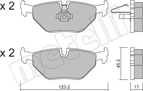 METELLI 22 0261 0 Bremseklosser
