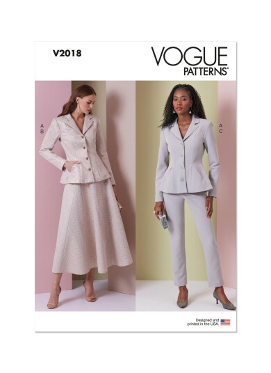 Vogue 2018 - Drakt/Dress D5 (4-6-8-10-12)