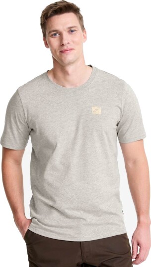 Revolutionrace Herre Overdeler T skjorter Easy T shirt Herre Grey Melange S