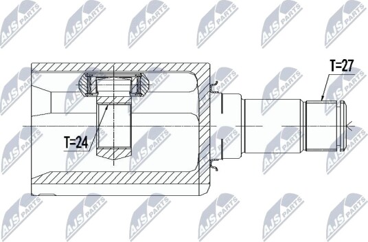 Nty Drivknute drivaksel NTY NPW ME 089