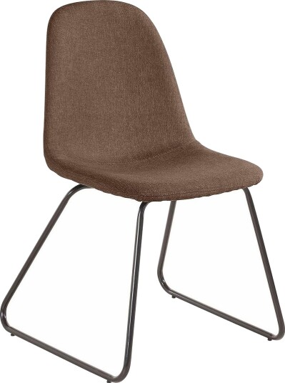 Saira Kjøkkenstol 2-pk - Brun/Metall
