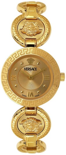 Versace Dameklokke VEWCA0524 Greca Gull/Gulltonet stål Ø28 mm