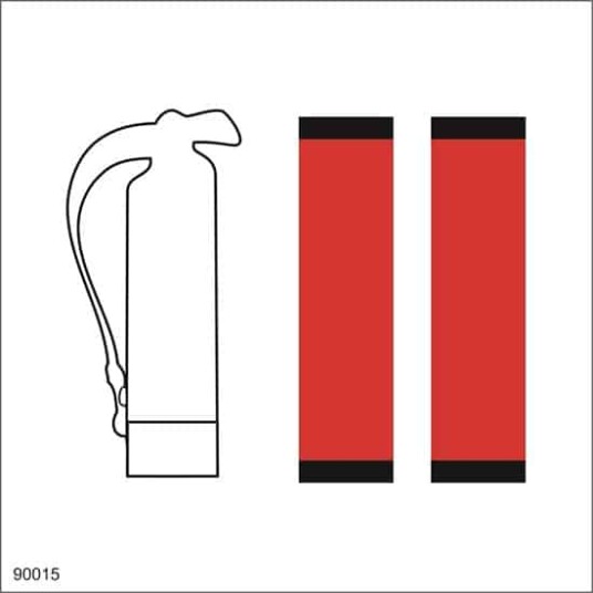 REFILL FOR FIRE EXTINGUISHER 15X15 PVC 40x40cm