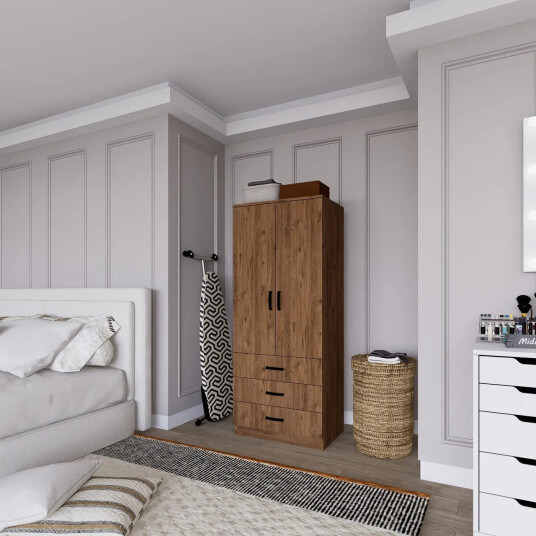 Haaken Garderobe 60x174,8 cm - Brun