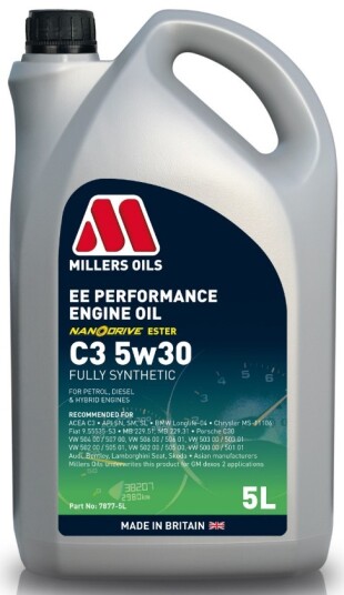 Motorolje MILLERS EE PERFORMANCE C3 5W30 5L Motorolje MILLERS EE PERFORMANCE C3 5W30 5L