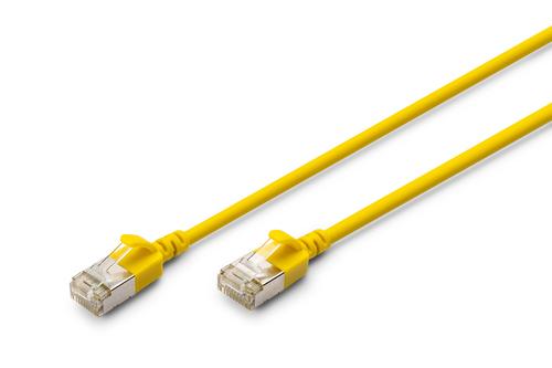 Digitus CAT 6A F FTP SLIM PATCHCAB 1M COOPERLSZH AWG 32/70.3M YELLOW