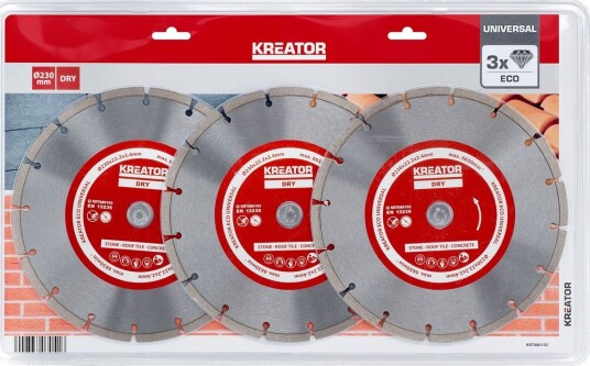 Diamantblader for stein 230 mm - 3 stk Diamantblader for stein 230 mm - 3 stk