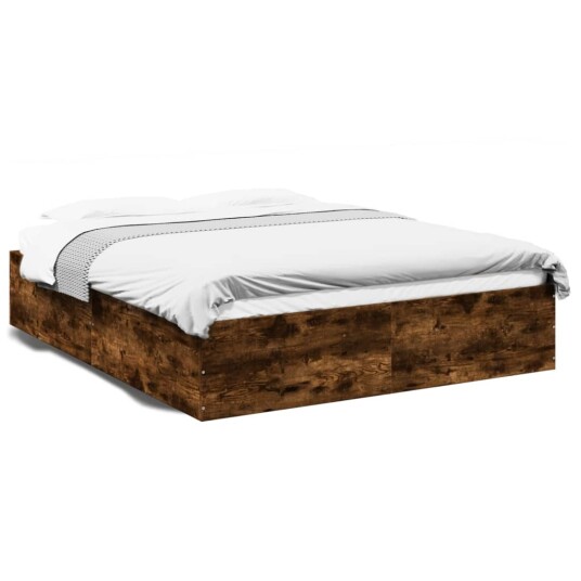  Sengeramme røkt eik 150x200 cm konstruert tre 8721102616495