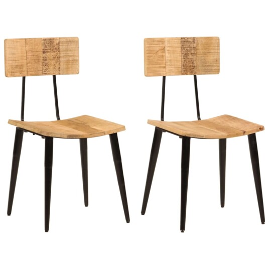  Spisestoler 2 stk 44x40x80 cm heltre mango 8720287178798