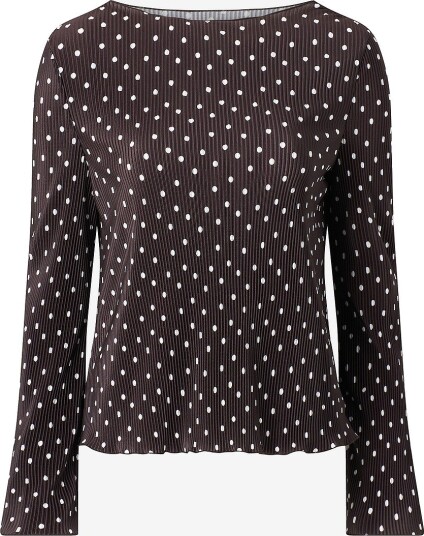 Ellos Collection Topp med trompetermer Brun
