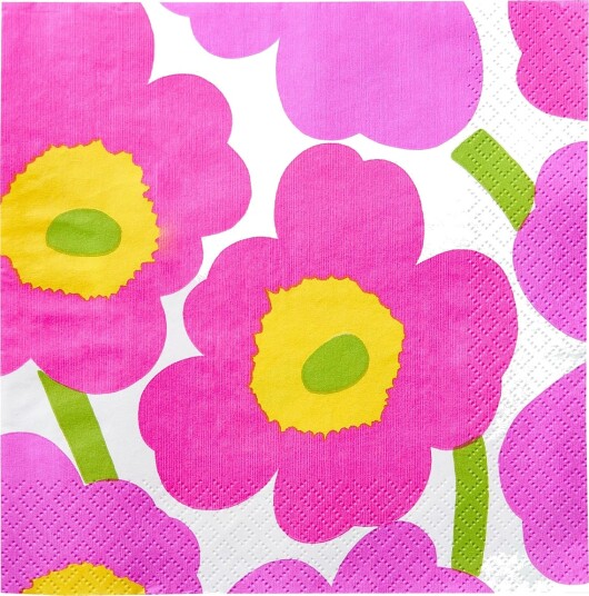 Marimekko by Havi Marimekko Napkin Unikko   Pink   24X24CM