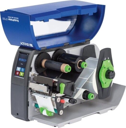 Brady Bradyprinter I7100 Etikettskriver Direktetermisk / Termisk Overføring Rull 11 Cm 600 Dpi Inntil 150 Mm/Sek Usb 2.0 Lan Seriell Usb Vert Skreller
