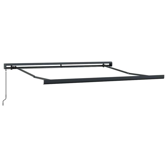 Manuell uttrekkbar markise brun 300x250 cm