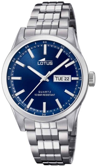 Lotus Herreklokke 18670/3 Classic Blå/Stål Ø42 mm