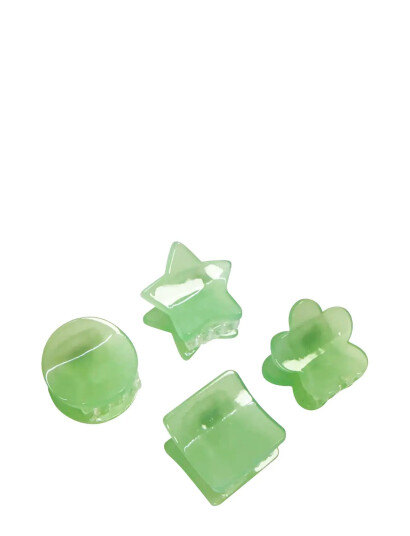 Pipol"s Bazaar Minella Mini Clamps Green 4 Pcs Green ONE SIZE