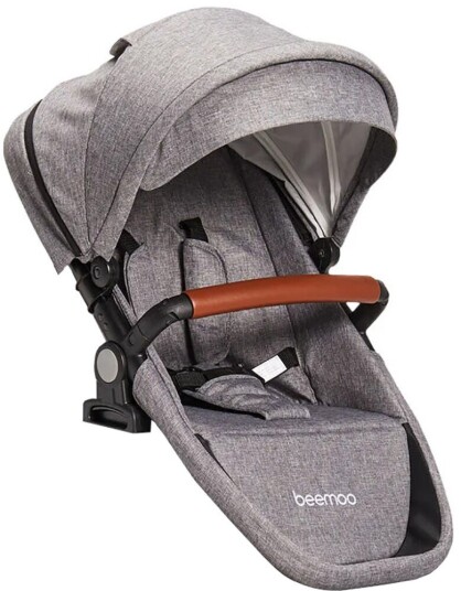 Beemoo Maxi 4 Twin Søskensete Grey/Black Beemoo Maxi 4 Twin Søskensete Grey/Black