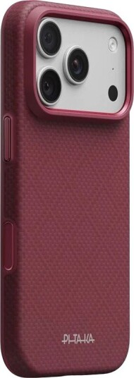 PITAKA Summa Case Argyle - Burgundy - iPhone 18 Pro/17 Pro