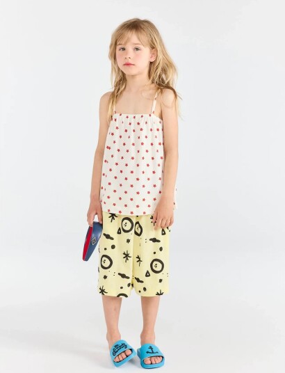 THE ANIMALS OBSERVATORY Stork Kid Top Red   White   98