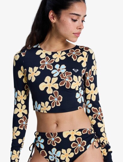 Roxy The Beach Babe Ls Crop Black XL