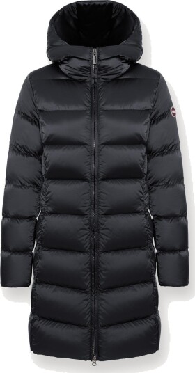 Colmar Women´s Long Down Jacket With Hood Black 42 Colmar Women´s Long Down Jacket With Hood Black 42