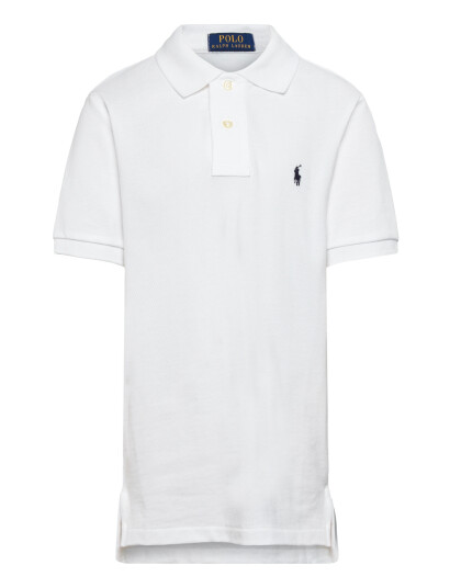 Ralph Lauren Kids The Iconic Mesh Polo Shirt White 150 161