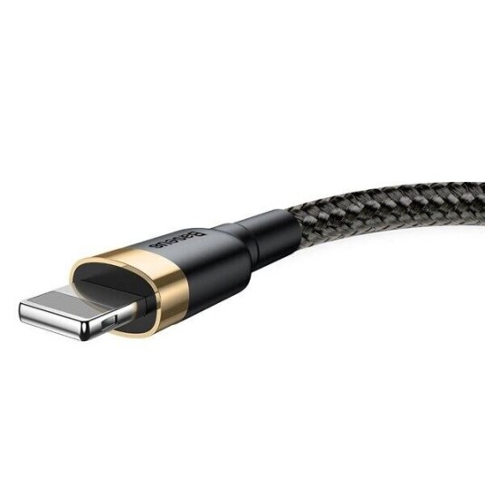 Baseus Cafule 1m USB A til Lightning Kabel 2.4A Gull og Svart