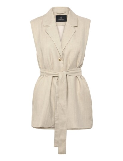 Bruuns Bazaar Aphandrabbewe Vest Beige 42 Bruuns Bazaar Aphandrabbewe Vest Beige 42