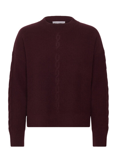 Love Lolina Marcia Wool Sweater - Burgundy - XS