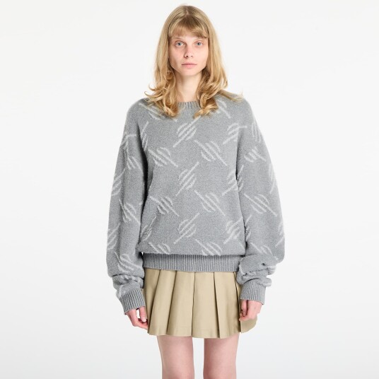Daily Paper Tevin Monogram Knit Sweater - Grey - XL Daily Paper Tevin Monogram Knit Sweater - Grey - XL