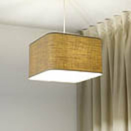 Maco Design Kwadro hengelampe beige 40 x 40 cm jute