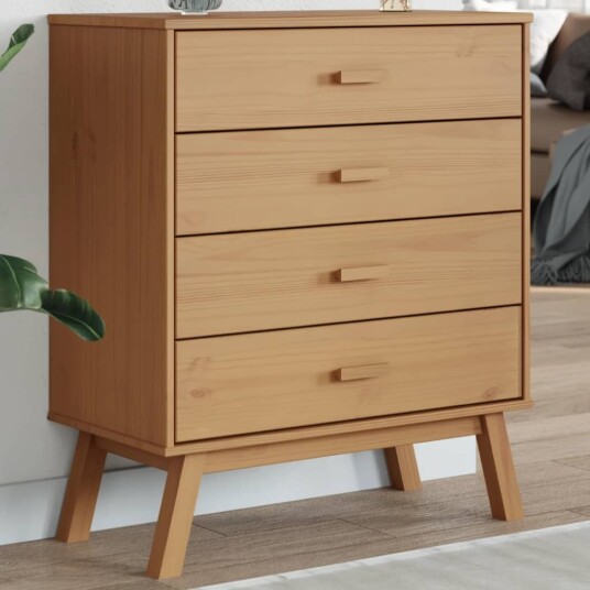 Kommode OLDEN brun heltre furu 8721012133594 Kommode OLDEN brun heltre furu 8721012133594