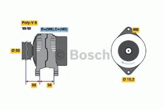 BOSCH 0 986 038 600 Dynamo