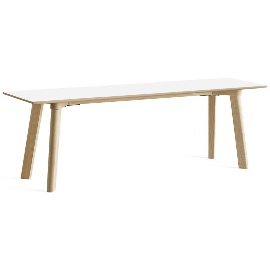Hay CPH Deux 215 2.0 Benk 140 cm Pearl White / Ubehandlet Bøk