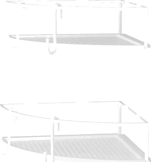 Umbra Cubiko Hjørne Dusjhylle 2 pk Hvit