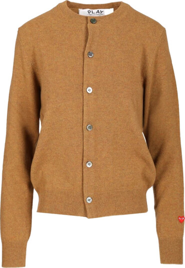 Comme des Garçons Play Herre Strikkevarer Beige XS,