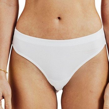 Bread and Boxers Cotton Thong Truser 2P Hvit økologisk bomull X Small Dame