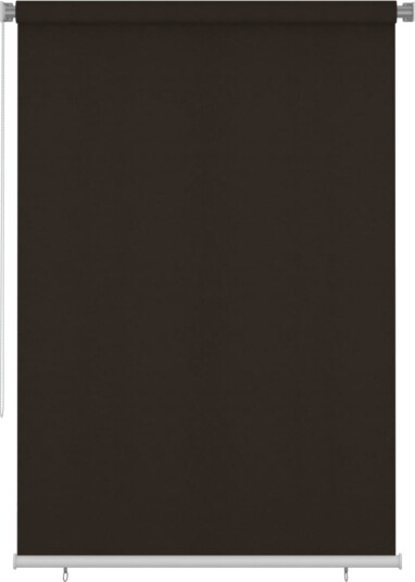 vidaXL Utendørs rullegardin 165 (B) x 230 (H) cm brun HDPE