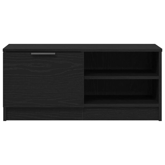TV skap Svart 80 x 35 x 36.5 cm Konstruert tre TV skap Svart 80 x 35 x 36.5 cm Konstruert tre