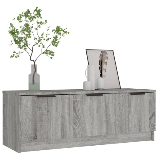 vidaXL TV-benk grå sonoma 102x35x36,5 cm konstruert tre vidaXL TV-benk grå sonoma 102x35x36,5 cm konstruert tre