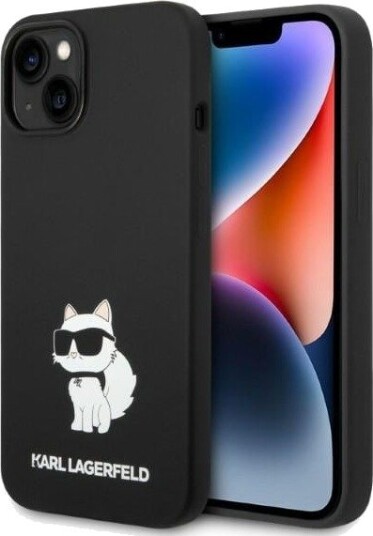 Karl Lagerfeld Silikon Choupette Mobildeksel til iPhone 14 Plus Svart