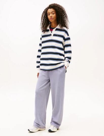 Tommy Jeans Tjw Wide Leg Sweatpant - Purple - XS