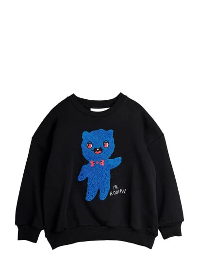 Mini Rodini Alien Chenille Sweatshirt Black 128/134