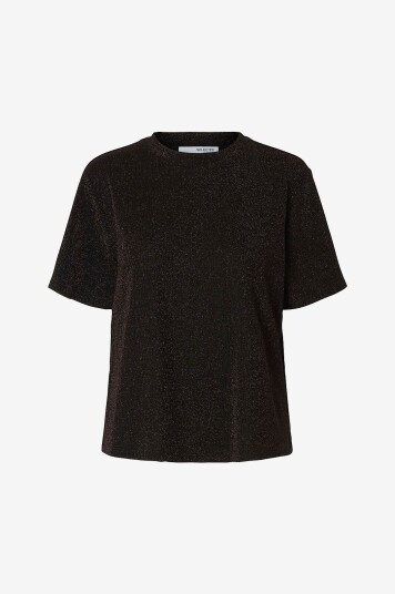 Selected FEMME Topp slfAnja Boxy Brun