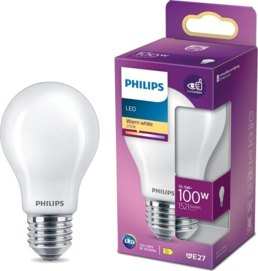 Philips LED-globepære E27 1521 lm