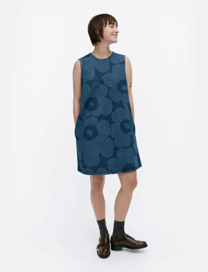 Marimekko Maridenim Somasti Unikko   Blue   38